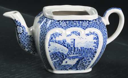 Afternoon Tea Collection Blue Individual Teapot No Lid
