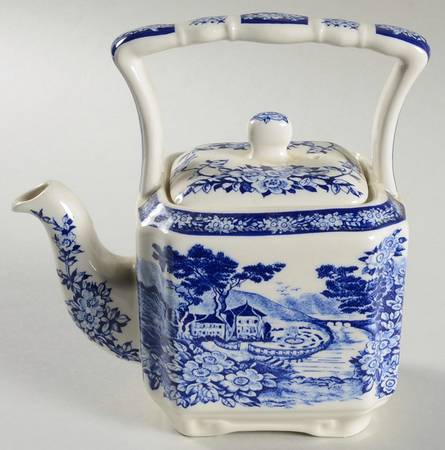 Afternoon Tea Collection Blue Individual Teapot & Lid