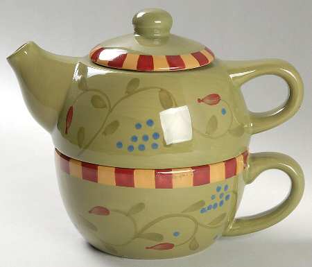 Olivia Individual Teapot & Lid with Cup