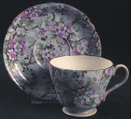 Maytime (Gold Trim, Scalloped) by Shelley