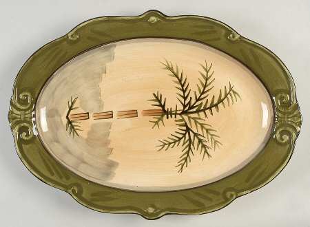 West Indies 15" Oval Serving Platter