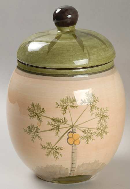 West Indies Large Canister & Lid