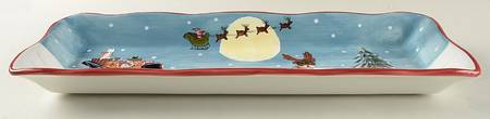 Merry Little Christmas Bread Tray