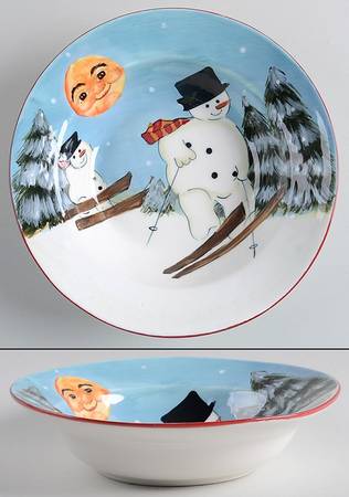 Merry Little Christmas Rim Soup Bowl
