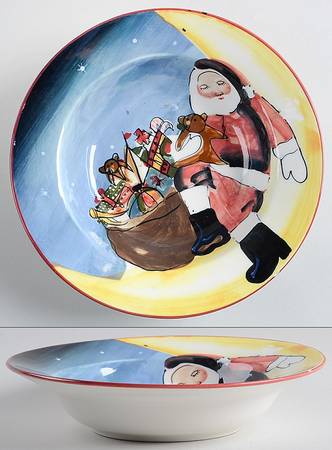 Merry Little Christmas Rim Soup Bowl