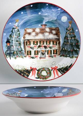 Merry Little Christmas Rim Soup Bowl