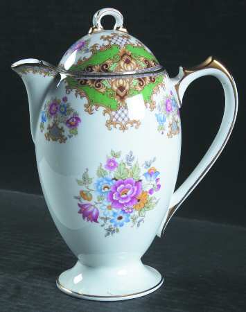 Sheraton Green (Smooth) Coffee Pot & Lid