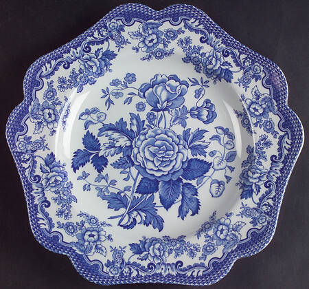 Blue Room Garden Collection (White Background) Buffet/Dessert Plate