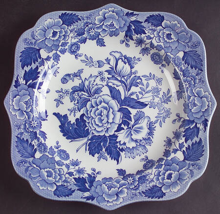Blue Room Garden Collection (White Background) Buffet/Dessert Plate