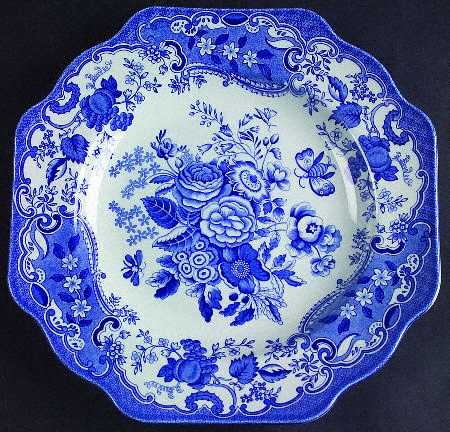 Blue Room Garden Collection (White Background) Buffet/Dessert Plate