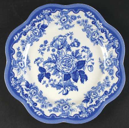 Blue Room Garden Collection (White Background) Buffet/Dessert Plate