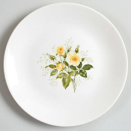 Cathy Rose Yellow (Coupe, No Trim) Bread & Butter Plate