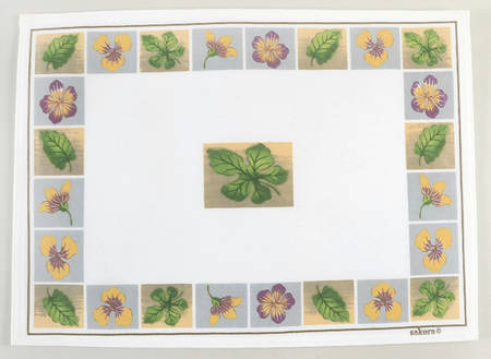 Dried Flowers Cloth Placemat