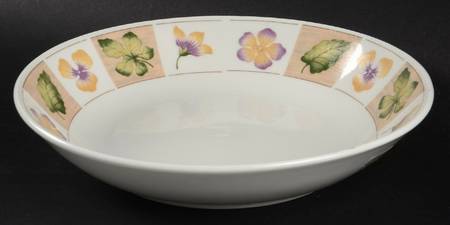 Dried Flowers Coupe Soup Bowl