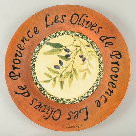 Les Olives 12" Melamine Chop Plate (Round Platter)