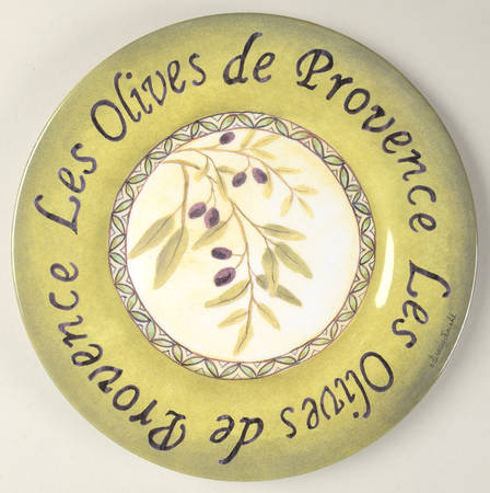Les Olives Melamine Salad Plate