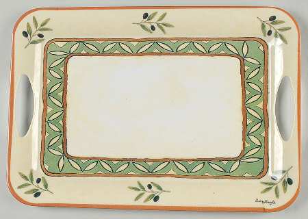 Les Olives Handled Melamine Tray