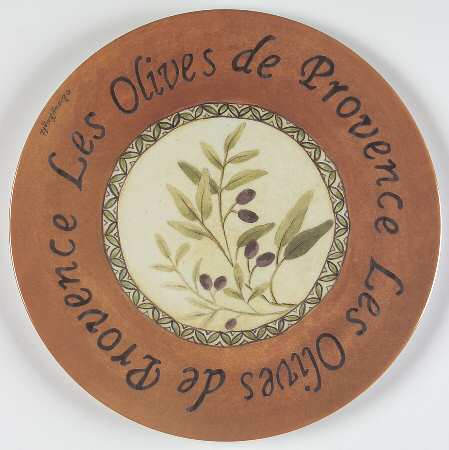 Les Olives Melamine Dinner Plate