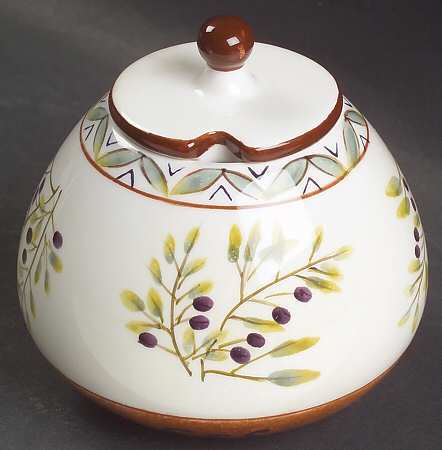 Les Olives Sugar Bowl & Lid