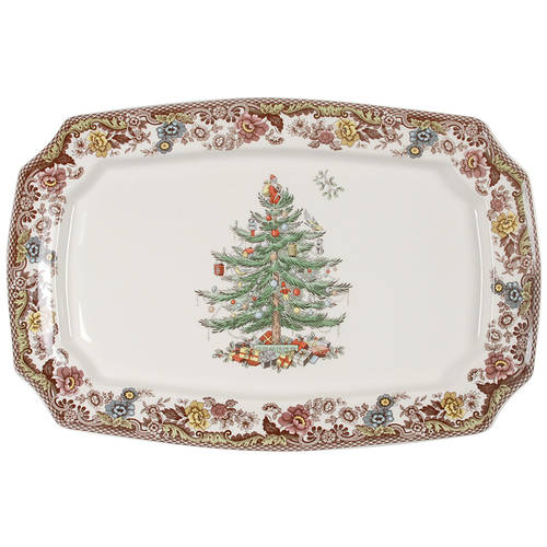 Christmas Tree Grove 17" Rectangular Serving Platter by Spode