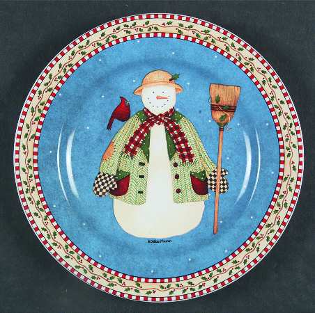 Jolly Snowmen Salad Plate
