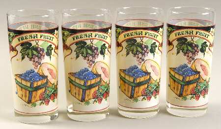 Farmers Market 12 Oz Glassware Highball - Set of 4
