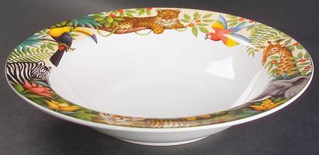 Jungle Animals 9" Round Vegetable Bowl