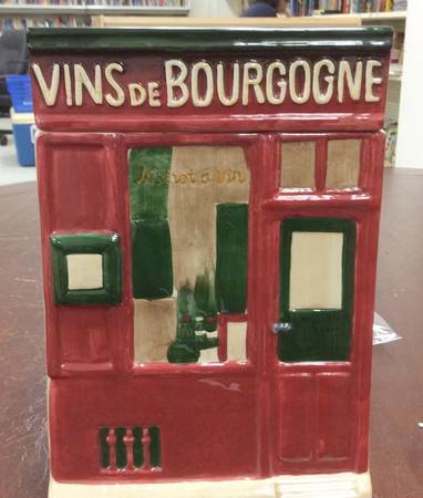 Storefronts Figural Cookie Jar & Lid