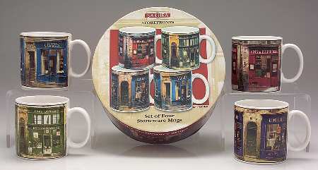 Storefronts Mug - Set of 4 Motifs Boxed
