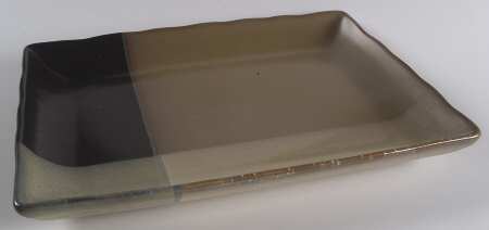 Gold Dust Black 13" Rectangular Serving Platter by Sango