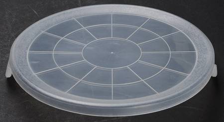 Gold Dust Black Plastic Lid for 8" Ceramic Storage Bowl