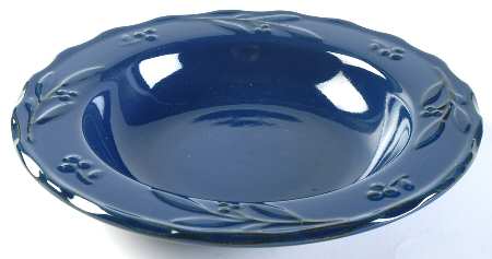 Bella Blue (Indigo) Large Rim Soup Bowl