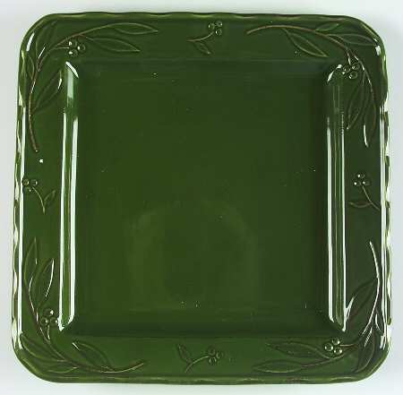 Bella Green (Basil) 14" Square Platter