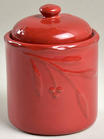 Bella Red (Ruby) Small Canister & Lid