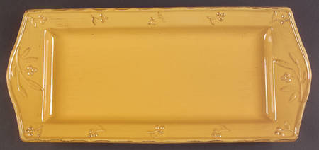 Bella Yellow (Mustard) 18" Rectangular Serving Platter