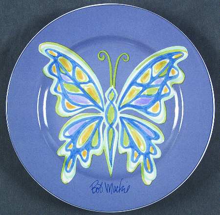 Butterfly (Decals) Salad Plate