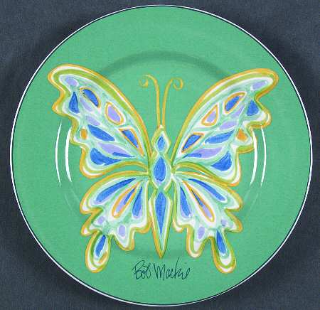 Butterfly (Decals) Salad Plate