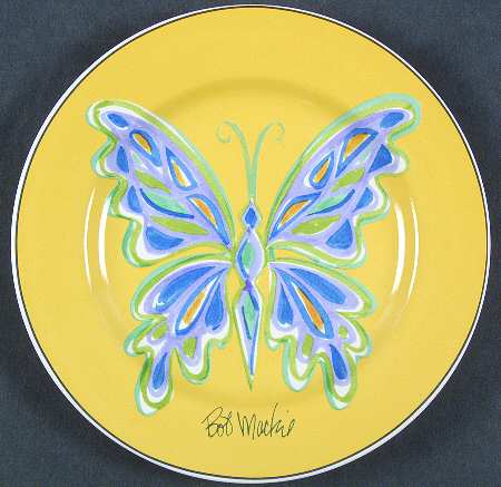 Butterfly (Decals) Salad Plate
