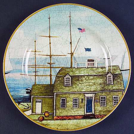 Lighthouse Harbor Salad Plate by Sakura