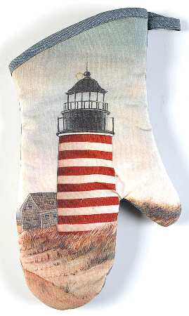 Lighthouse Harbor Cloth Oven Mitt