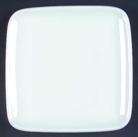 Forma White Square Salad Plate