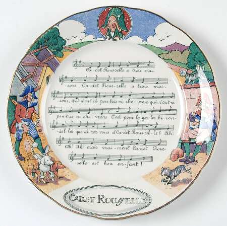 Chansons Et Rondes de France Salad Plate