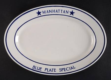 Blue Plate Special by Sterling China (USA)