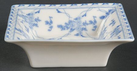 Rose Brocade 5" Square Dish