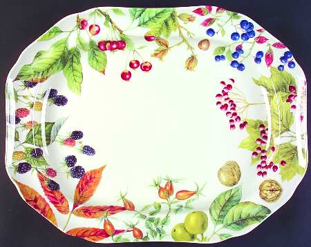 Woodland Harvest 15" Rectangular Serving Platter
