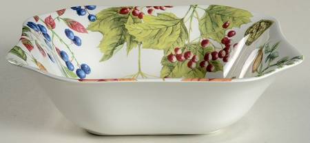 Woodland Harvest 9" Square Vegetable Bowl