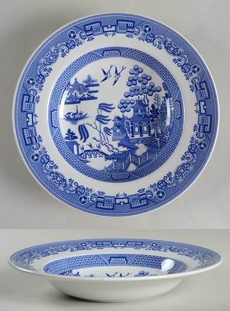 Blue Willow (Williams Sonoma) Large Rim Soup Bowl