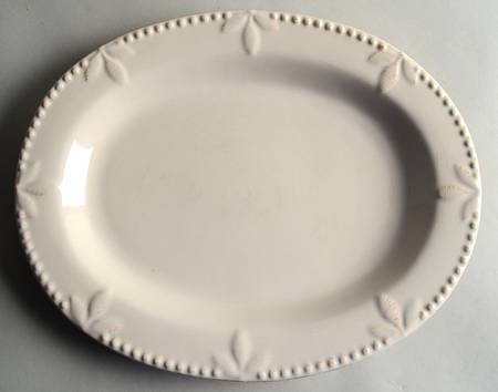 Sorrento Ivory 13" Oval Serving Platter by Signature