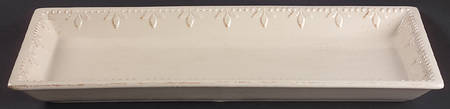 Sorrento Ivory 18" Rectangular Serving Platter by Signature