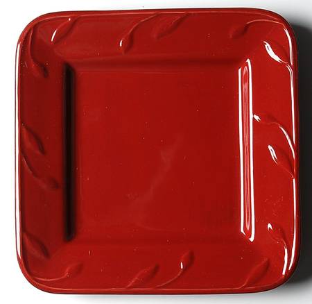Sorrento Ruby Square Salad Plate